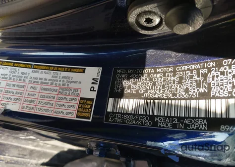 2020 Toyota Corolla Se z USA, uszkodzony, nr VIN JTDS4RCE9LJ036731